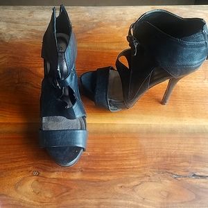 Shï Faux Leather Sandal Heels